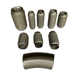 Новая выхлопная труба для мотоцикла из нержавеющей стали 409L, двойная оплетка, гибкая, с двумя входами и двумя выходами, универсальная - Product Image 5