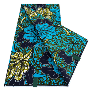 6 Yards Tissu Wax <span class=keywords><strong>Africain</strong></span> Hollandais Nouvelle Arrivée Coton Original Style Dobby pour Confection Robe <span class=keywords><strong>Pagne</strong></span> - Product Image 2