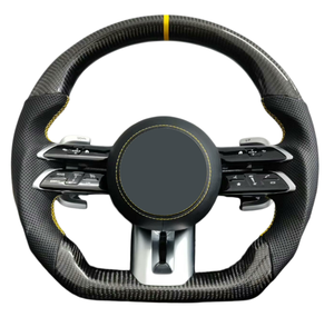 Volant sport AMG en cuir et fibre de carbone OLED pour Mercedes Benz C E S GLE GLS GLC <span class=keywords><strong>CG3</strong></span> G63 W213 W222 W205, nouvelle version améliorée - Product Image 5