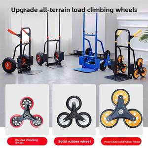 300Kg Capaciteit Zware Trapklimmer <span class=keywords><strong>Trolley</strong></span> Voor Het Vervoeren Van Goederen Met De <span class=keywords><strong>Hand</strong></span> Getrokken 6 Wielen Draagbare Opvouwbare Trapklimmer - Product Image 4
