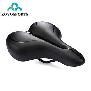 ZOYOSPORTS cómodo sillín de <span class=keywords><strong>bicicleta</strong></span> <span class=keywords><strong>asiento</strong></span> de cuero PU con almohadilla de espuma de poliuretano reemplazo suave para bicicletas de carretera - Product Image 1
