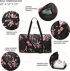 Bolsa plegable de lona impermeable Source Factory de muestra gratis con bolsa de deporte, bolsa de viaje, bolsa de gimnasio, bolsa de deporte - Product Image 4