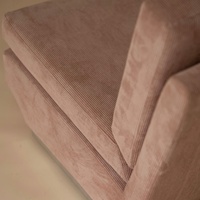 Vente directe usine – Fauteuil modulaire simple en velours côtelé style rétro, fauteuil de designer médiéval, personnalisable