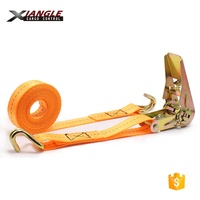 Harga Pabrik Tali Pengikat Kargo 1 inci 25mm X 6m dengan Pengait J, Tali Pengikat Ratchet Mini