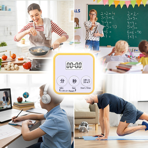 Nueva promoción, logotipo de productividad inteligente, temporizador Lcd de cocina Digital electrónico, contador de horas hacia arriba o hacia abajo con fuerte magnético - Product Image 5