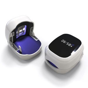 <span class=keywords><strong>Appareil</strong></span> de thérapie antifongique pour <span class=keywords><strong>ongles</strong></span>, laser <span class=keywords><strong>UV</strong></span> LED gris rechargeable par USB, lumière bleue 365nm - Product Image 1