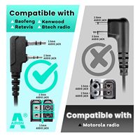 Cable Serial USB a TTL FTDI, Cable de Programación PLC con Conector K, Cable de Datos para PC para Radios Walkie Talkie Kenwood Baofeng