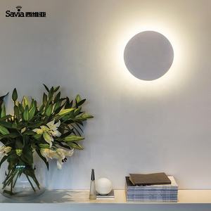 サビアモダン屋内LED 16Wアルミ丸型ウォールマウントランプ廊下通路バルコニー背景ガーデンウォールライト屋外IP44 - Product Image 4