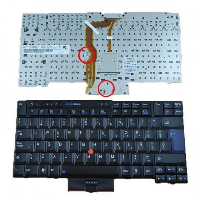 Original Laptop Keyboard for LENOVO THINKPAD T400S T410 T410I T410S T420 X220 SP Layout Keyboard