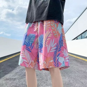 Shorts de sport décontractés pour hommes, taille haute, avec cordon de serrage, séchage rapide, en coton, motif camouflage, pour l'été - Product Image 1