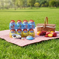 Chocolat au lait sucré en forme d'œuf personnalisable OEM pour jouet ou biscuit pour enfants