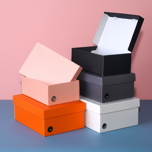 Caja Organizadora <span class=keywords><strong>de</strong></span> Zapatos <span class=keywords><strong>de</strong></span> Papel Kraft Rígido para Mujer, con Logotipo Personalizado en Relieve, para Zapatos <span class=keywords><strong>de</strong></span> <span class=keywords><strong>Boxeo</strong></span> - Product Image 1