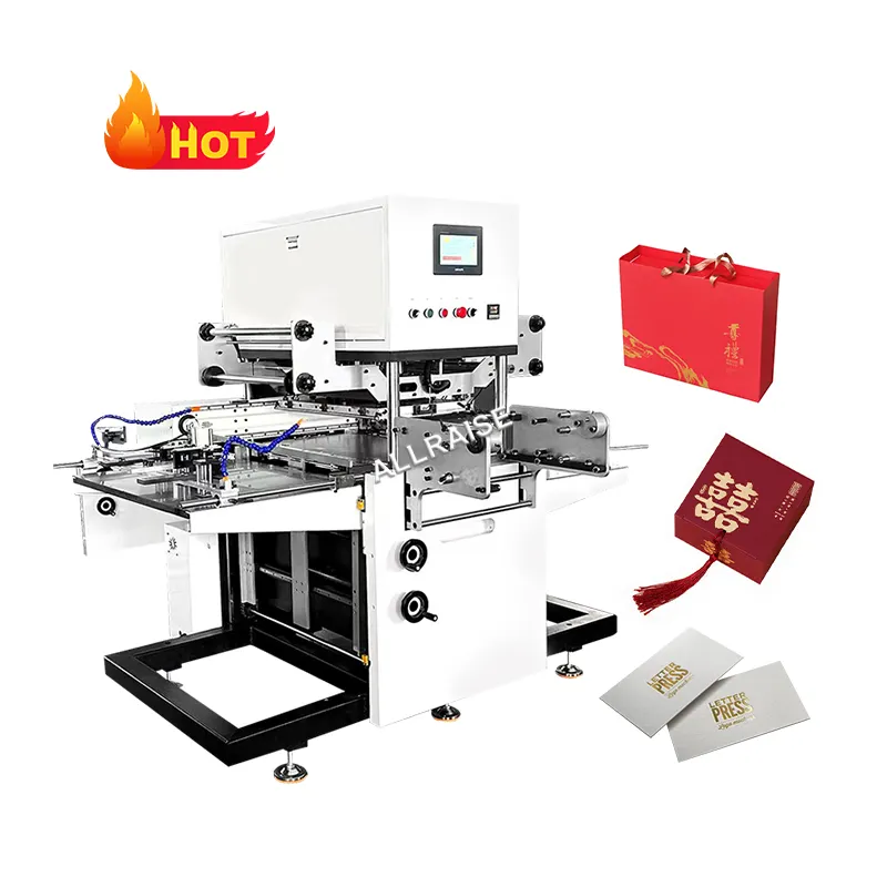 Máquina de estampagem a quente de superfície plana de papel toalha fábrica atacado marca lc máquina automática de estampagem a quente para guardanapo de papel