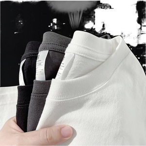 Camiseta de Algodón 100% de 220g, Personalizada con Estampado en Relieve, Bordado y Serigrafía, Tejido Grueso, Informal - Product Image 1