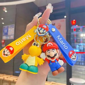 Porte-clés de voiture à la mode <span class=keywords><strong>Mario</strong></span> Cartoon créatif et mignon, cartables, cintres de voiture, cadeaux exquis en gros - Product Image 3