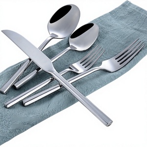 Ensemble de couverts en acier inoxydable pour restaurant, mariage, hôtel – Style moderne, vaisselle et couverts en gros avec argenterie - Product Image 1