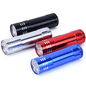 Aluminium LED Torch 9 LEDs Mini LED Flashlight