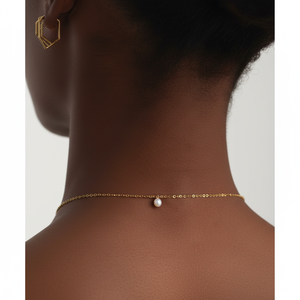 Boyfriend Bold Gold Plated Chain Extender Diamond Pearl Trendy <b>Religious</b> Style for Wedding Anniversary Engagement Party <b>Gift</b> - Product Image 1