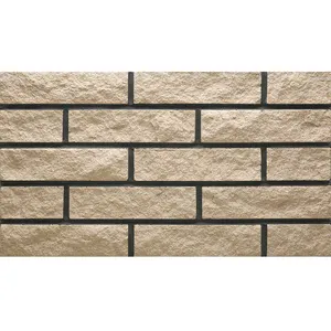 Rustic exterior 3d porcelain wall tiles 300x600mm villa house stone ceramic tiles in Spain
