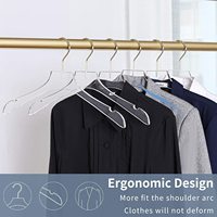 Nouveau Style rond acrylique cintre cristal clair avec crochet en or conception fonctionnelle robes manteaux magasins de vêtements salons