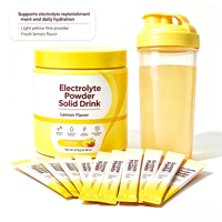 Poudre d'électrolytes OEM ODM, boisson solide saveur citron, supplément d'hydratation, récupération sportive, boost d'énergie, réhydratation, marque privée