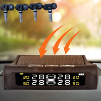 Système de surveillance de la pression des pneus sans fil solaire universel TPMS, capteur interne en temps réel 433 MHz pour voiture et camion