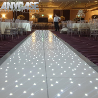 Piste de danse LED étoilée pour allées de mariage, fournitures de fête et décorations de mariage