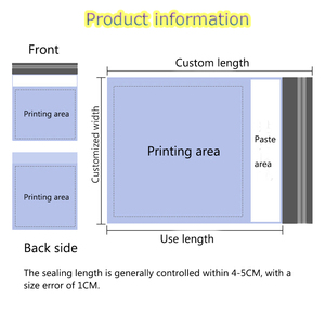 Venta al por mayor de bolsas de embalaje impermeables autoadhesivas de 20x30cm, paquete de 100 unidades, color rosa, gruesas, para ropa, libros y logística. - Product Image 4