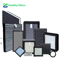 Filtre HEPA H13 et charbon actif personnalisé EN779, haute efficacité, remplacement pour la filtration des purificateurs d'air