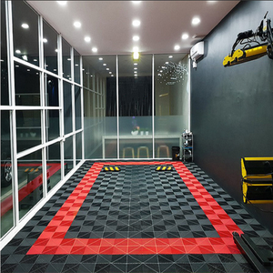 Chine conception en gros 40*40*1.8 voiture grille en plastique Garage tapis de calandre de sol - Product Image 2