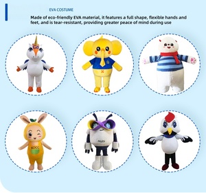 Modello personalizzato PickMeYA 2023867 <span class=keywords><strong>Costume</strong></span> da mascotte che cammina peluche elefante animale di alta qualità aziendale supermercato evento Cosplay - Product Image 3