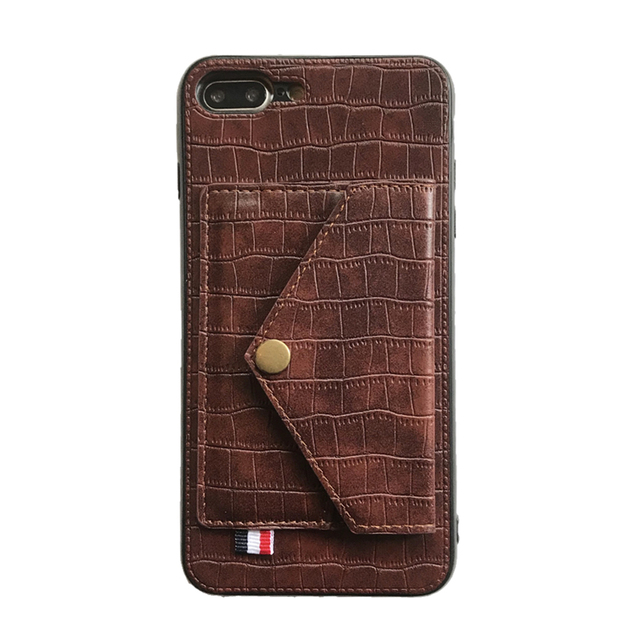 Luxury Crocodile pattern flip leather phone case for iphone 6 6s 7 8 plus X XS MAX XR card slot back cover