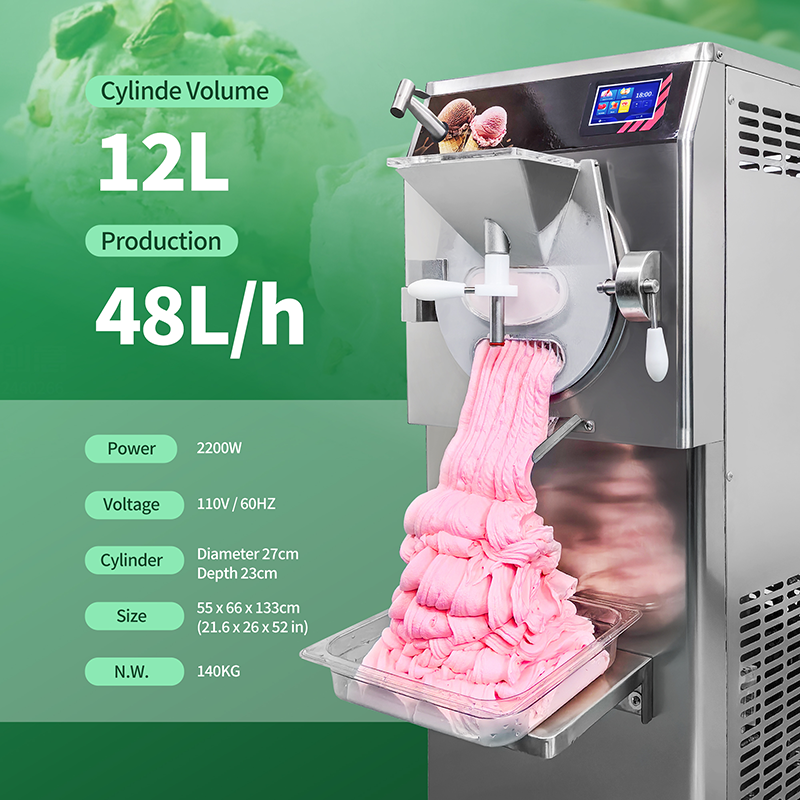 Manufacturing Batch Freezer Hard Ice Cream Maker Portable