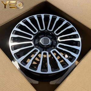 YEO Nuovi Cerchi in Lega da 23 Pollici 5x120 per <span class=keywords><strong>Range</strong></span> <span class=keywords><strong>Rover</strong></span>, Ruote per Auto Passeggeri, Cerchi in Lega di Alluminio Neri con Faccia Lavorata in Vendita - Product Image 4