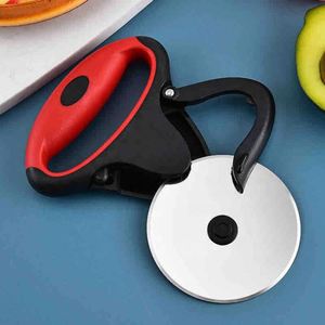 Round Foldable Roller Knife Stainless Steel Household Removable Multi-Function Single <b>Wheel</b> Pizza Cutter - Product Image 2