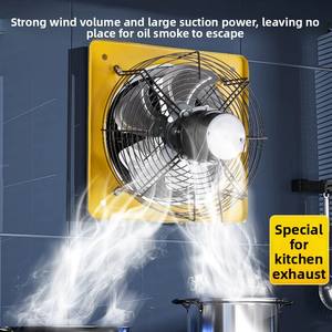 औद्योगिक और घरेलू खिड़की के निकास प्रशंसक एल्यूमीनियम मिश्र धातु ब्लेड के साथ किराए के उपयोग के लिए शक्तिशाली रसोई रेंज हुड - Product Image 4