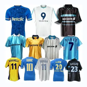 Marseilles retro soccer jerseys Pires GIGNAC Ravanelli Gallas Drogba Olympique de classic vintage football shirt