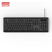 Grande usine OME Clavier de jeu filaire à membrane noir 104 touches, étanche, avec projection 9821, neuf, à prix réduit