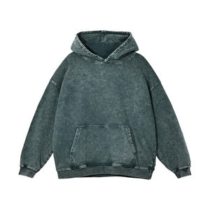 Sudadera Larga de Algodón para Mujer, Invierno 2025, Sin Bolsillos, Personalizada, Lisa, Lavada al Ácido, Desgastada, Bordada en la Parte Delantera, Transpirable, de Secado Rápido - Product Image 5