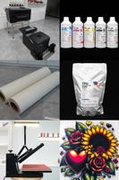 Impresora DTF A3, Máquina de Transferencia Térmica Directa a Película, Impresora de Tinta Blanca para Prendas, Máquina de Impresión de Camisetas y Sudaderas