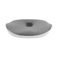 Coussin de siège ergonomique breveté en mousse à mémoire de forme extra-dense, antidérapant, lavable et personnalisable, avec soutien lombaire multi-zones ferme