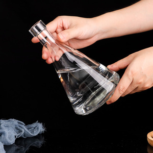 450ml Super Flint Coned Forme Rouge Vin Liqueur Bouteille Distributeurs Décanteur pour Alcool Liqueur Brandy <span class=keywords><strong>Vodka</strong></span> - Product Image 4