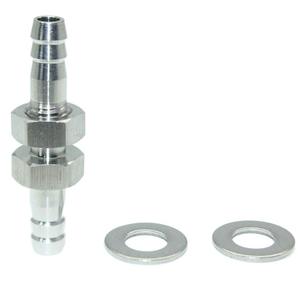 Raccord hexagonal double extrémité Jiax en acier inoxydable 1/4 po pour tuyau d'eau et d'air, insertion filetée droite - Product Image 4