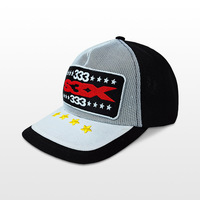 Topi Trucker Balap Pria Wanita Abu-abu Biru Satin Vintage Sporty Formal Streetwear Motorsport Bordir Bintang Dapat Disesuaikan 100% Katun