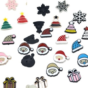 Cartoon Christmas Series Snowflake <b>Tree</b> Plastic Resin DIY Jewelry Accessories For <b>Shoes</b> Hair Bag Decorations - Product Image 5