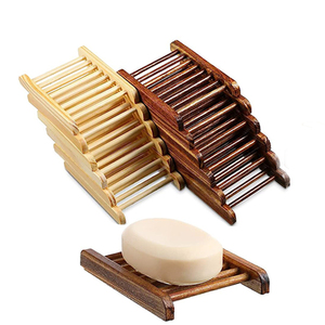 Support à Savon Rectangulaire en Plastique de Qualité Supérieure, Facile à Nettoyer, Ensemble de Six Pièces, Boîte de Rangement Moderne pour Salle de Bain - Product Image 1