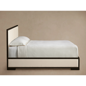 豪华床卧室室内家具舒适座椅实心橡木特大床 - Product Image 3