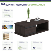 Bureau d'ordinateur exécutif moderne en bois, design pliable, construction durable, rangement multifonctionnel, montage facile, idéal pour le bureau