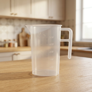ถ้วยตวง PP ผลิตในไต้หวัน พร้อมหูจับ -10~+110 องศาเซลเซียส ทนทานต่ออุณหภูมิ - Product Image 1