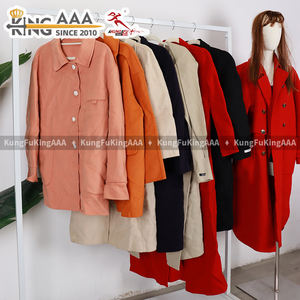 Manteaux en laine double face décontractés pour femmes, style coréen, col en V, manches longues, parfaits pour l'hiver - Collection KingAAA - Product Image 2